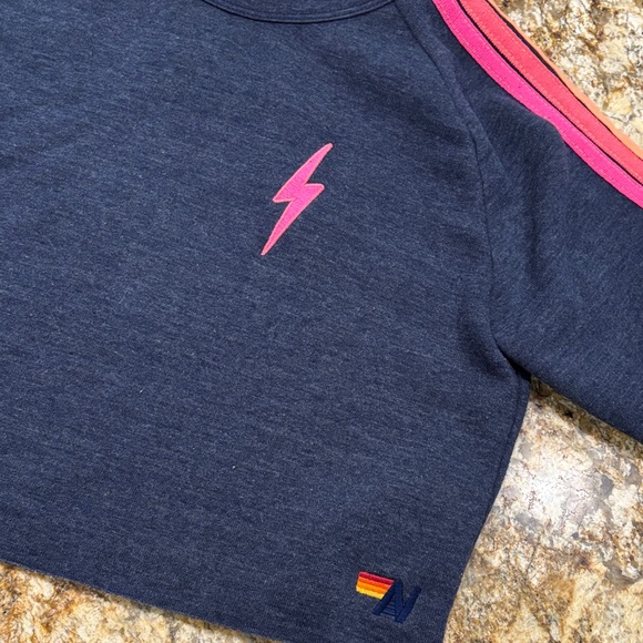 Aviator Nation Classic Cropped Sweatshirt - Picture 5 of 8